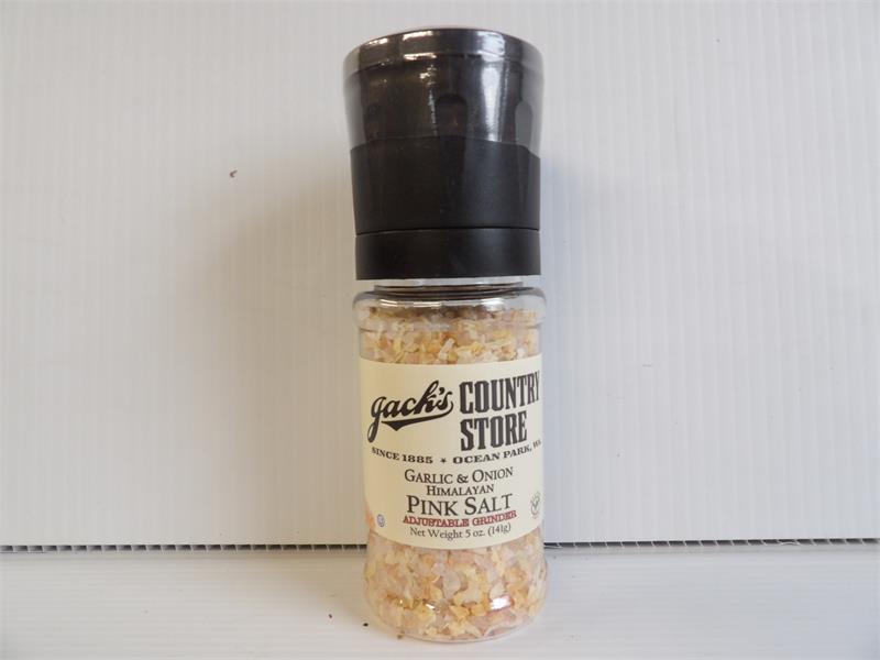 Jacks Garlic & Onion Himalayan Pink Salt Grinder 5 oz.