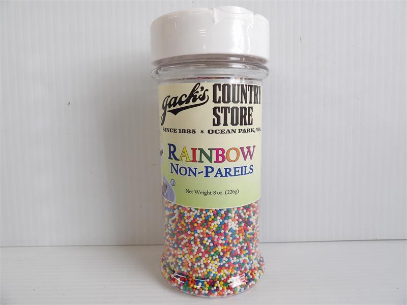 Jacks Rainbow Non-Pareils 8 oz.