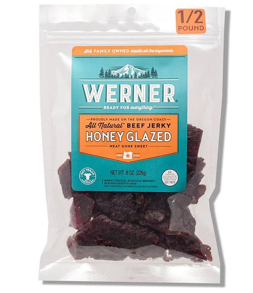 Werner 8 oz. All Natural Honey Glazed Beef Jerky