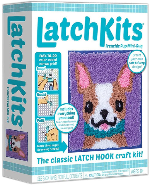 The classic latch hook craft kit is back! LatchKits are a fun and easy-to-learn craftjust loop, hook, and pull! Everything you need is included!
