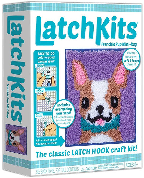 The classic latch hook craft kit is back! LatchKits are a fun and easy-to-learn craftjust loop, hook, and pull! Everything you need is included!