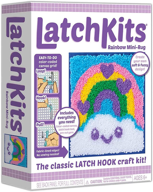 The classic latch hook craft kit is back! LatchKits are a fun and easy-to-learn craftjust loop, hook, and pull! Everything you need is included!