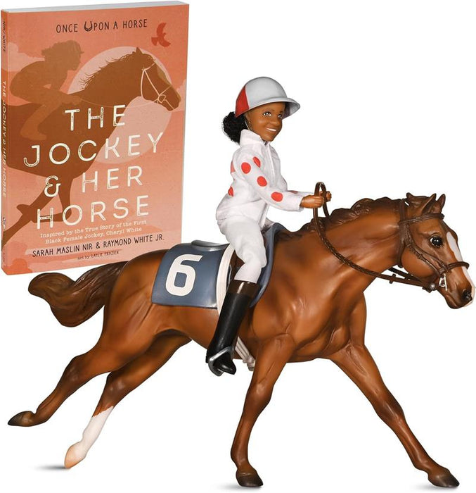 The Jockey and Her Horse is a fictional novel inspired by the amazing true story of Cheryl White, who was only seventeen years old when she became the first Black female jockey in America.