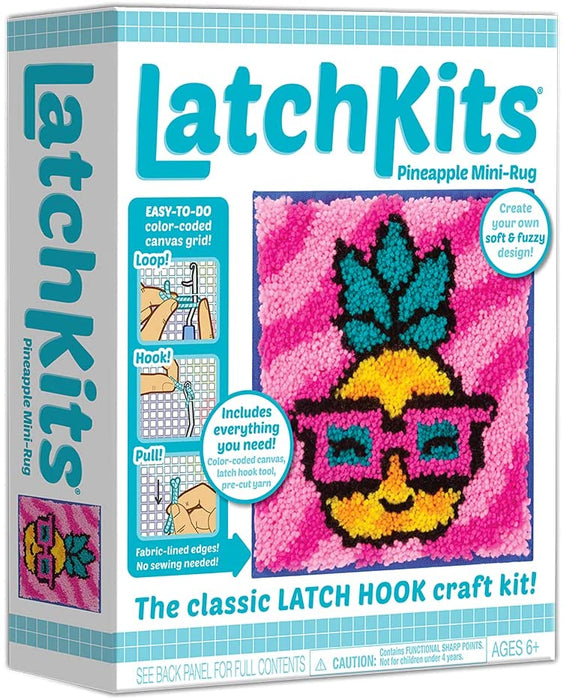 The classic latch hook craft kit is back! LatchKits are a fun and easy-to-learn craftjust loop, hook, and pull! Everything you need is included!