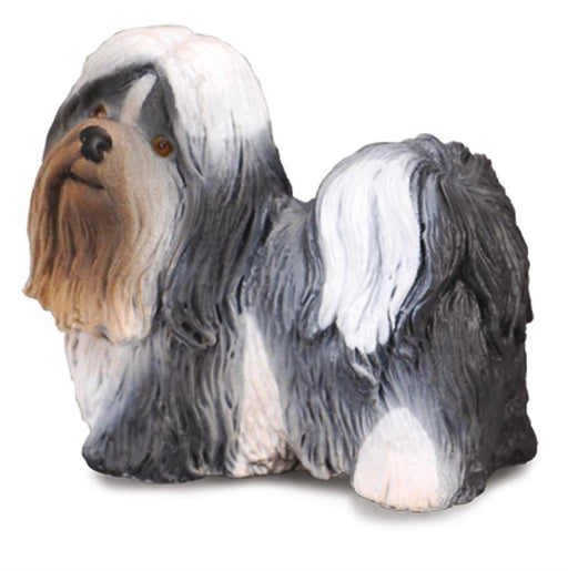 This Shi Tzu figure is realistic in every detail and makes a wonderful addition to any child's collection. This toy dog breed was a prized pet for royalty during the Ming Dynasty. Alert, playful and friendly, the Shih Tzu weighs about 16 pounds when full-