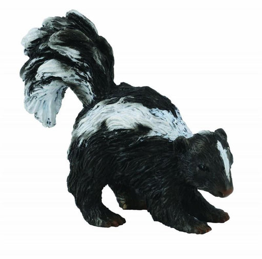 Although they have excellent senses of smell and hearing, they have poor vision, being unable to see objects more than about 3 m (10 ft) away. Woodlands Skunk figure measures 2.2" L x 1.6" H and is realistic down to the two white stripes down is back. Sui