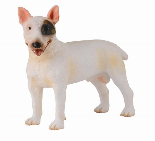 A cross between terriers and Old English Bull Dogs, the Bull Terrier is very strong and can be strong-willed. The Bull Terrier (Male) figure is realistic in every detail and makes a wonderful addition to any child's collection. The 3.3''L x 2.6''H Bull Te