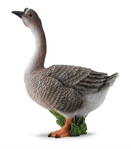 Grey goose toy figurine