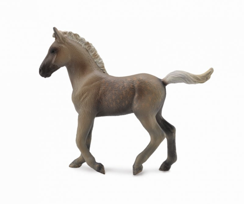 Baby dappled brown horse foal toy