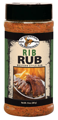 Hi Mountain Jerky Rib Rub 10 ounce Seasoning BBQ Meat