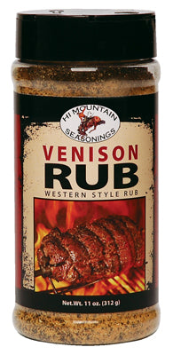 Hi Mountain Jerky Venison Rub 10 ounce Seasoning for Game, Elk, Deer, Moose