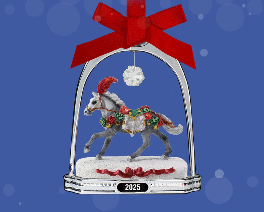 Breyer Model Horses 2025 Stirrup Ornament Christmas in Bloom #B-HP-10224
