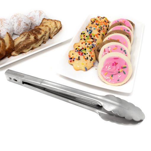 NorPro #1961 12" Stainless Steel Deluxe Locking Kitchen Tongs