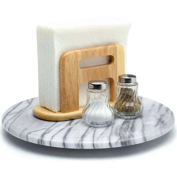 NorPro #219 12" Circular Marble Lazy Susan Tray