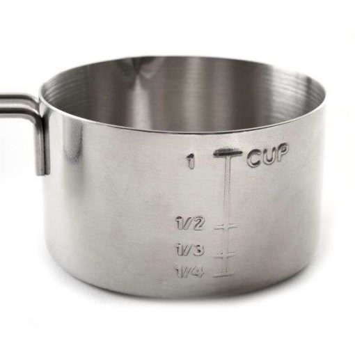 NorPro #3055 Stainless Steel Measuring Cups 4-Piece Set | Durable Kitchen Essential