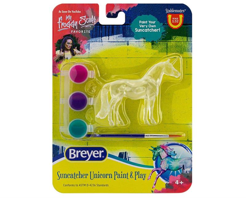 Breyer fans love Stablemates painting and they love unicorns. Enter our new Suncatcher Unicorn Paint & Play - the perfect pair!