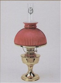 Brass Heritage / Red Ribbed Shade