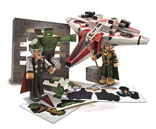 blueprints paper craft marvel avengers avenjet aircraft pack 12805