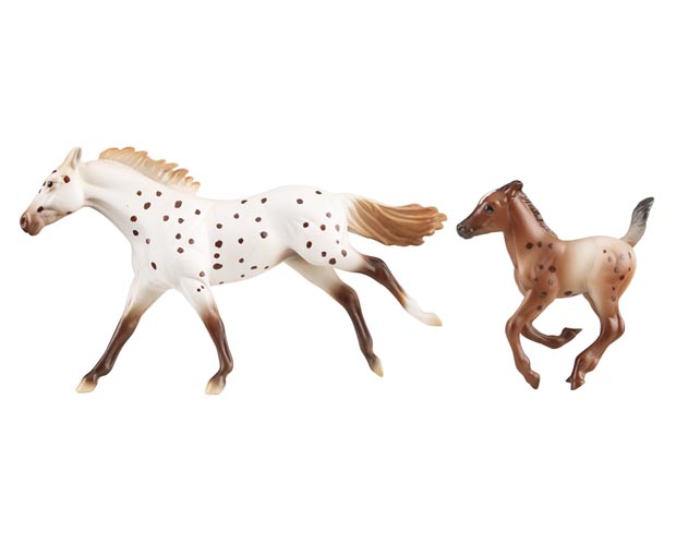 Breyer Horses Stablemates Size Appaloosa Mare and Foal #5393 Family