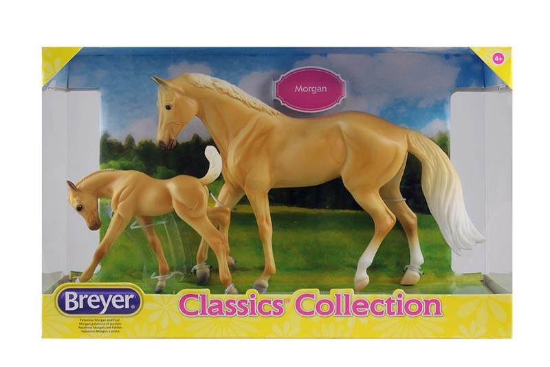 Breyer Horses Classics Size Palomino Quarter Horse Mare and Foal #62045