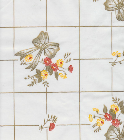 tattersall on white oil cloth yardage from jack s country store