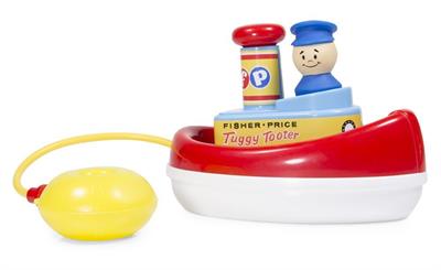 Fisher Price Classics Tuggy Tooter #2074 Retro packaging toy boat for toddlers