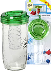 Ball and Kerr Wide Mouth Mason Jar Drink Tea Infuser