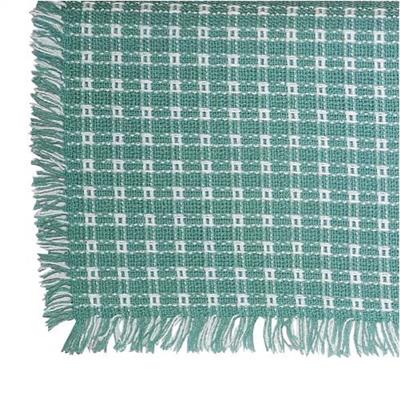 62 x 62 (Square) Homespun Tablecloth Seafoam Green and White Check Mountain Weavers woven cotton tablecloth