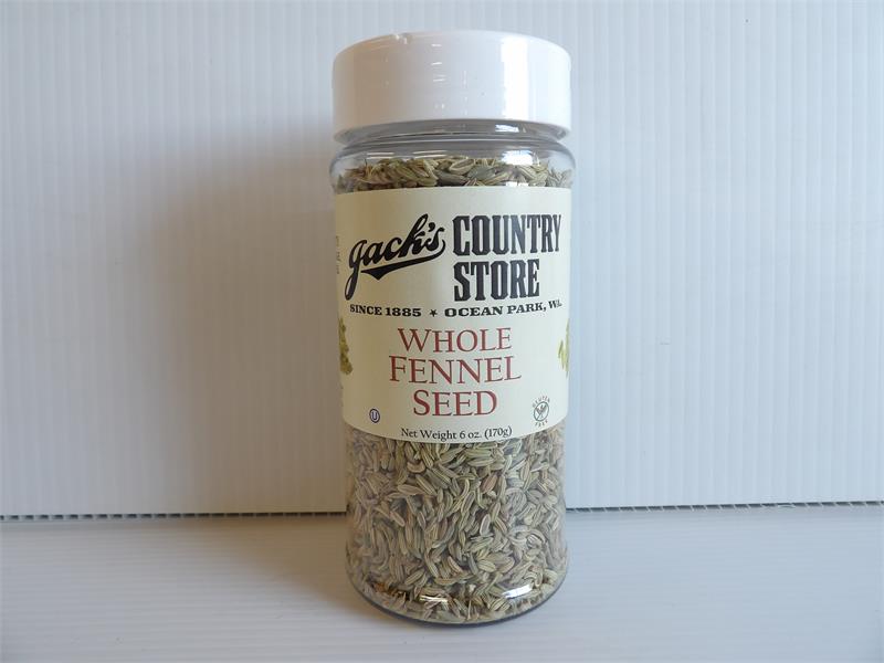 Jacks Whole Fennel Seed 6 oz.