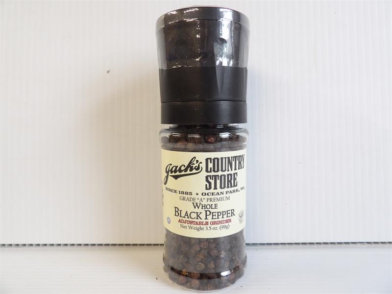 Jacks Whole Black Peppercorn Grinder 3.5 oz.