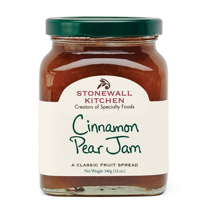 Stonewall Kitchen Cinnamon Pear Jam 12 oz - Spiced Fruit Preserves Made in USA