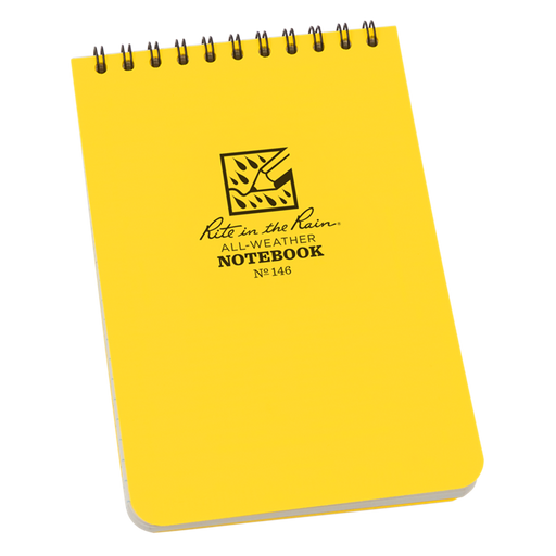 These are the truly go-anywhere, anytime, in any weather notebooks. The pocket top-spiral notebooks are conveniently sized to take with you on your outings. With a Polydura cover and the 4" x 6" Universal pattern, these 100 page (50 sheet) notebooks are p