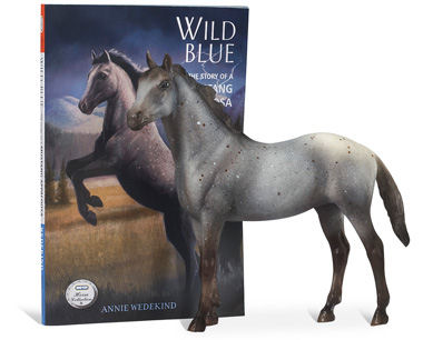 Breyer Horses Classics Size Wild Blue Mustang Horse & Book Set #6136