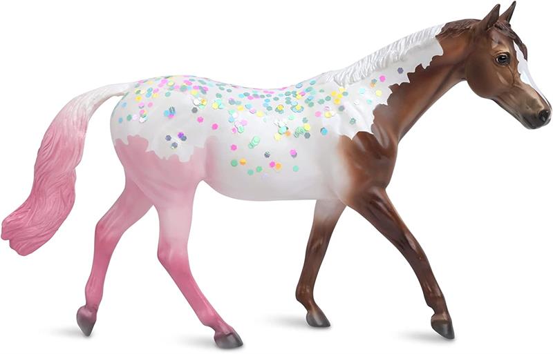 Just when you think horses couldnt get any sweeter, heres Neapolitan! Decorated like your favorite ice cream treat, her chocolatey brown coat transitions to creamy vanilla, before finishing with a strawberry swish of her tail.