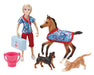 Children can take the foal to its first checkup at the vet's, where it meets some new animal friends! Includes: 6" articulated doll, foal, foal blanket, cat, dog, bucket, vet bag, and stethoscope. Classics Size Models.