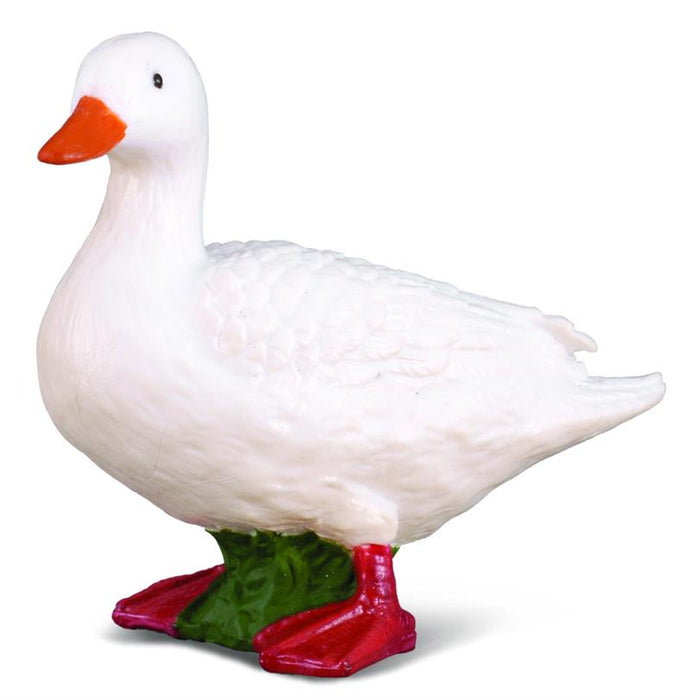 White duck figurine toy