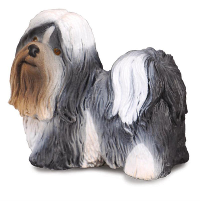 This Shi Tzu figure is realistic in every detail and makes a wonderful addition to any child's collection. This toy dog breed was a prized pet for royalty during the Ming Dynasty. Alert, playful and friendly, the Shih Tzu weighs about 16 pounds when full-