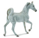 White, Gray, Dapple Grey, Flea Bitten Gray Arab Mare trotting toy horse