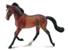 Dark brown trotting toy horse