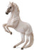 Levade, rearing, white stallion toy horse