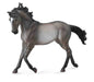 trotting toy horse, silver dun, grulla, or grullo dun color