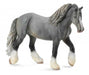 Gray, Dapple Grey, Steel Grey Walking Draft Horse toy figure
