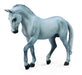 Trotting white or gray model horse figurine