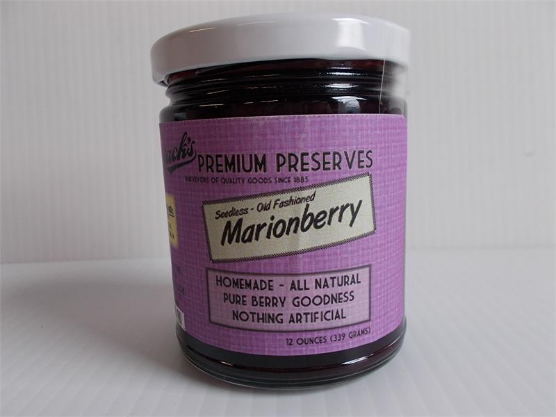 Our kitchen has been hard at work improving our fruit and berry preserves.All Natural. No artificial colors, flavors, or preservatives. Made with the finest Northwest ingredients. We hope you like them as much as we do. A tasty cross between Boysenberries