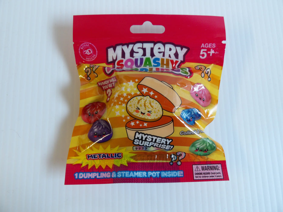 Mystery Mini Dumpling Metallic Squishy Blind Bag with Steamer Pot