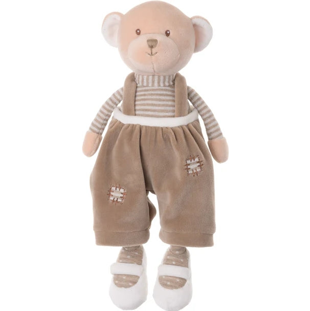 Bukowski Bears Maverick Light Brown Bear in Overalls Premium Plush Toy 12 Inch