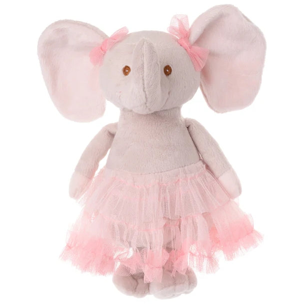 Bukowski Bears Pretty Augusta Elephant Plush Pink Tutu Confident Character 10 Inch Premium Soft Toy