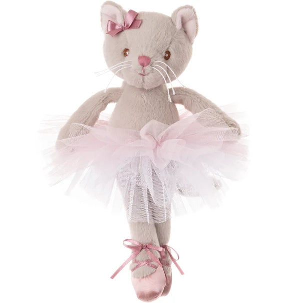 Bukowski Bears Sweet Albertina Ballerina Cat Plush Pink Tutu Bow Ballet Flats 10 Inch Premium Soft Toy