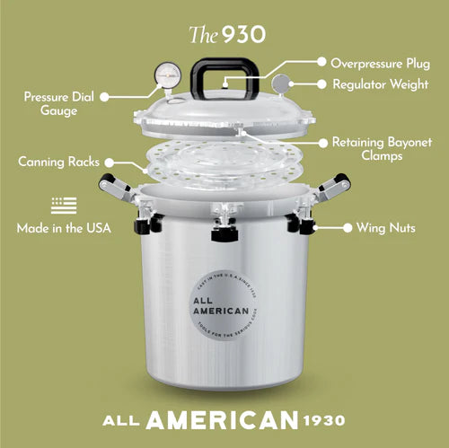 All American 30 Quart Pressure Cooker/Canner #930