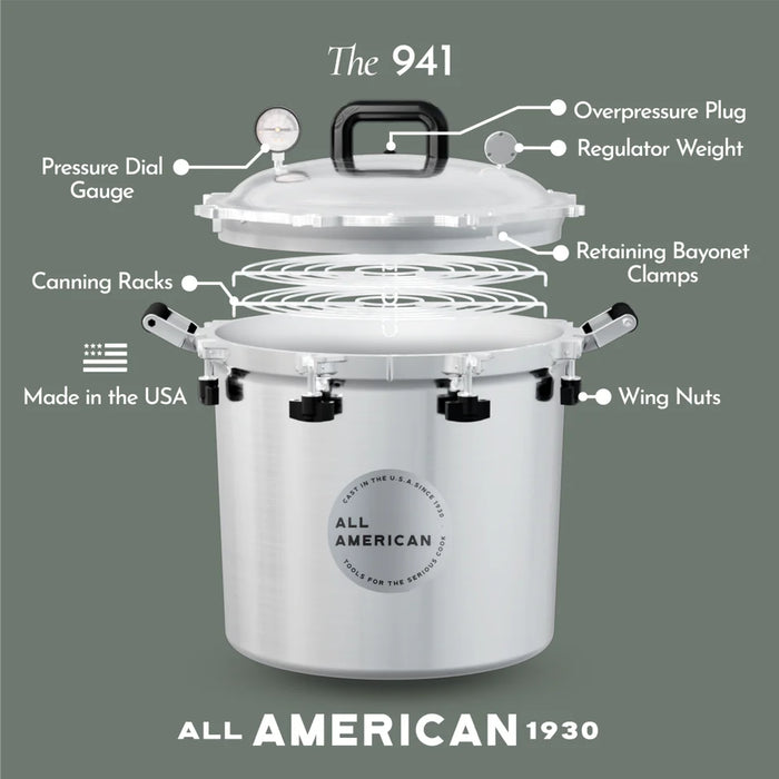 All American 41.5 Quart Pressure Cooker/Canner #941